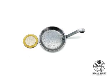 Preview: Handgefertigte Miniaturpfanne aus Eisen, Dekoartikel im Mini-Format