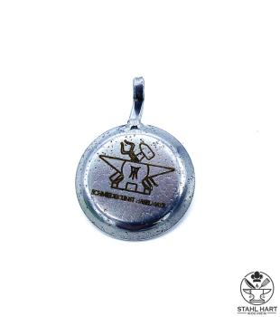 Preview: Kleine handgeschmiedete Miniaturpfanne aus Eisen, Unikat, dekorativ