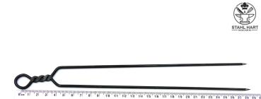 Preview: Grillspieß mit zwei Spießen groß 290 mm