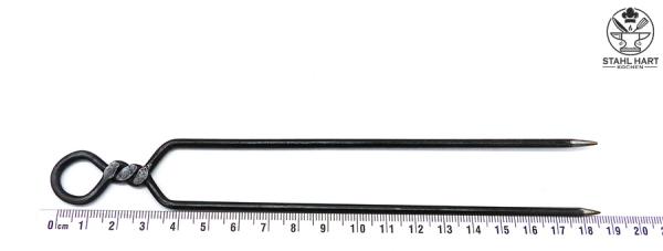 Grillspieß mit zwei Spießen mittel 195 mm